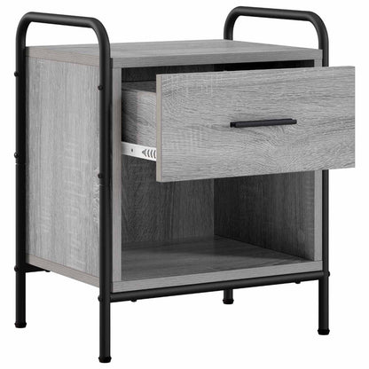 Bedside Cabinet 2 pcs Grey Sonoma 40 x 30 x 50 cm