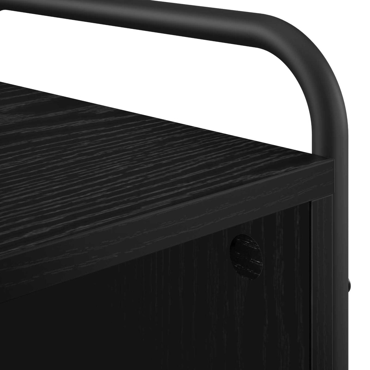 Bedside Cabinet 2 pcs Black Oak 40 x 30 x 60 cm Engineered Wood
