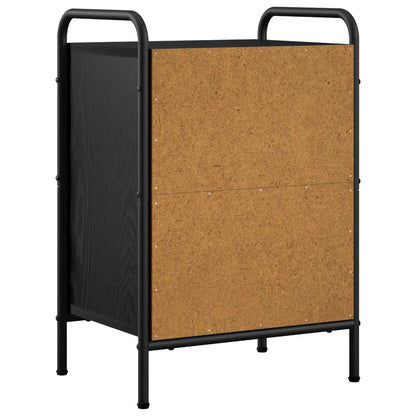Bedside Cabinet 2 pcs Black Oak 40 x 30 x 60 cm Engineered Wood