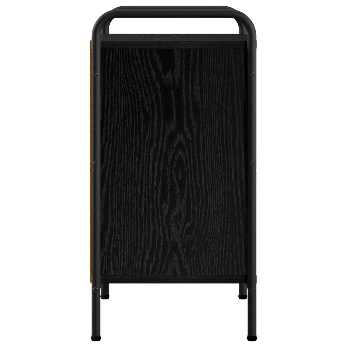 Bedside Cabinet 2 pcs Black Oak 40 x 30 x 60 cm Engineered Wood