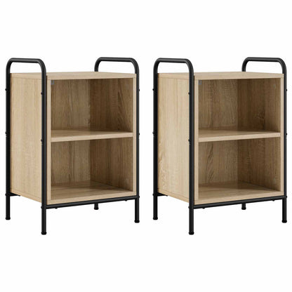 Bedside Cabinet 2 pcs Sonoma Oak 40 x 30 x 60 cm