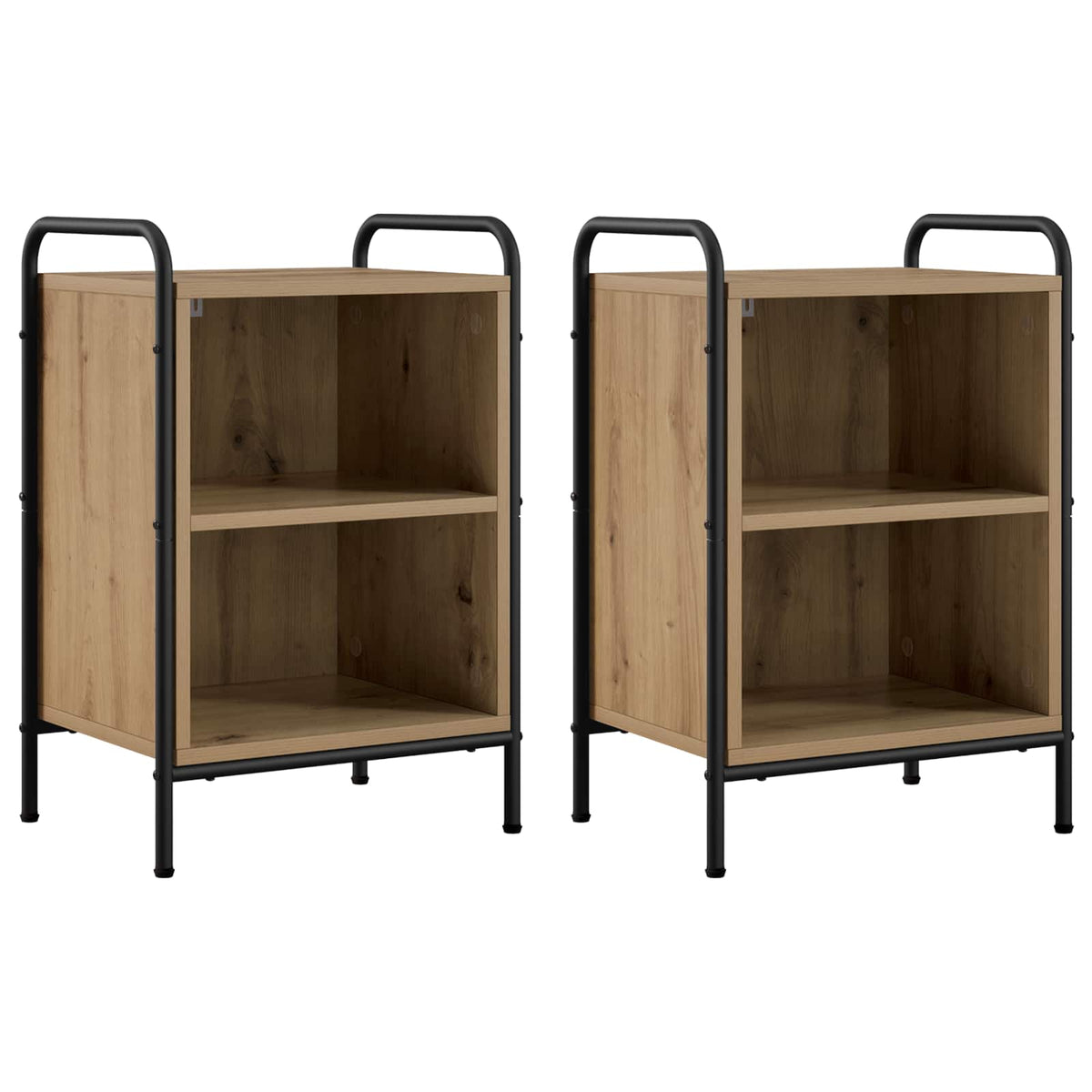 Bedside Cabinet 2 pcs Artisan Oak 40 x 30 x 60 cm