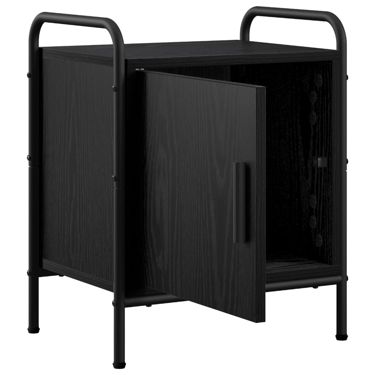 Bedside Cabinet 2 pcs Black Oak 40 x 30 x 50 cm Engineered Wood