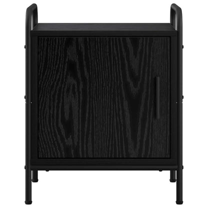 Bedside Cabinet 2 pcs Black Oak 40 x 30 x 50 cm Engineered Wood