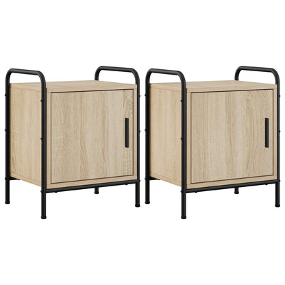 Bedside Cabinet 2 pcs Sonoma Oak 40 x 30 x 50 cm