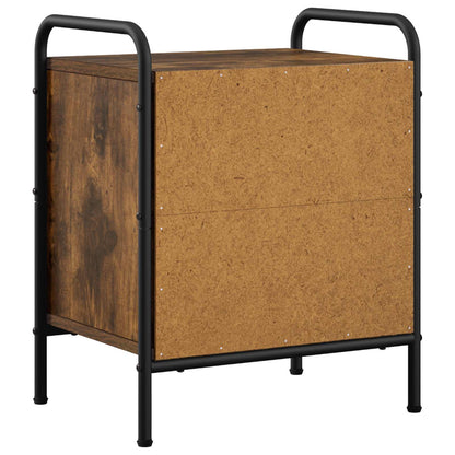 Bedside Cabinet 2 pcs Smoked Oak 40 x 30 x 50 cm