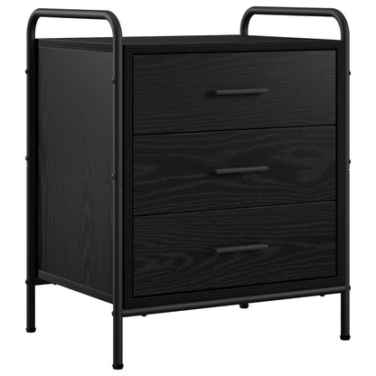 Bedside Cabinet 2 pcs Black Oak 48 x 36.5 x 60 cm