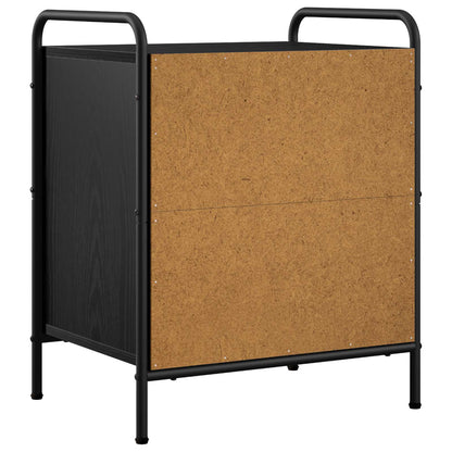 Bedside Cabinet 2 pcs Black Oak 48 x 36.5 x 60 cm