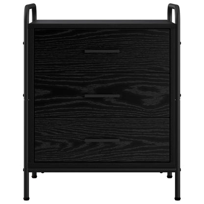 Bedside Cabinet 2 pcs Black Oak 48 x 36.5 x 60 cm