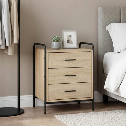 Bedside Cabinet Sonoma Oak 48 x 36.5 x 60 cm Engineered Wood