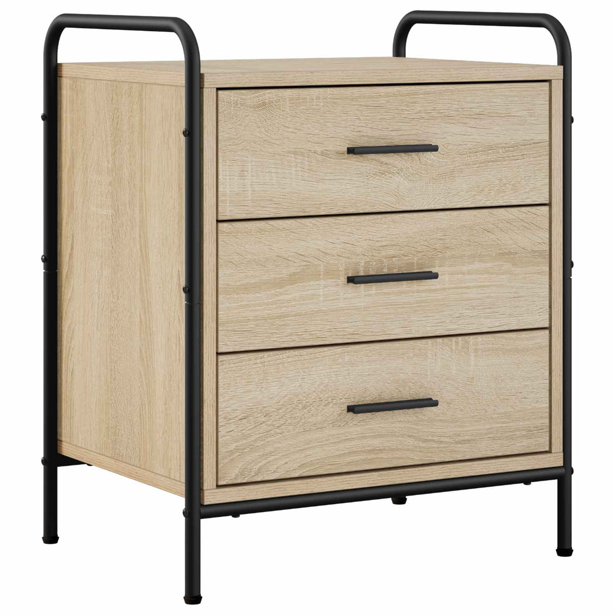 Bedside Cabinet Sonoma Oak 48 x 36.5 x 60 cm Engineered Wood