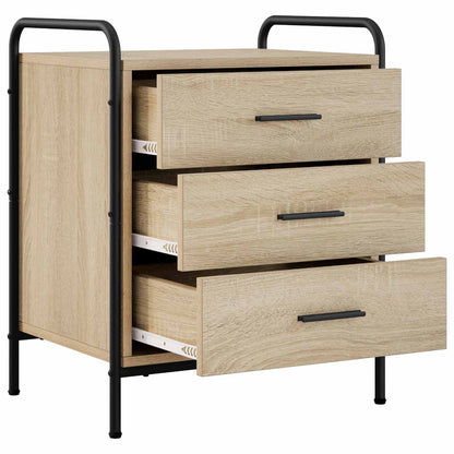 Bedside Cabinet Sonoma Oak 48 x 36.5 x 60 cm Engineered Wood