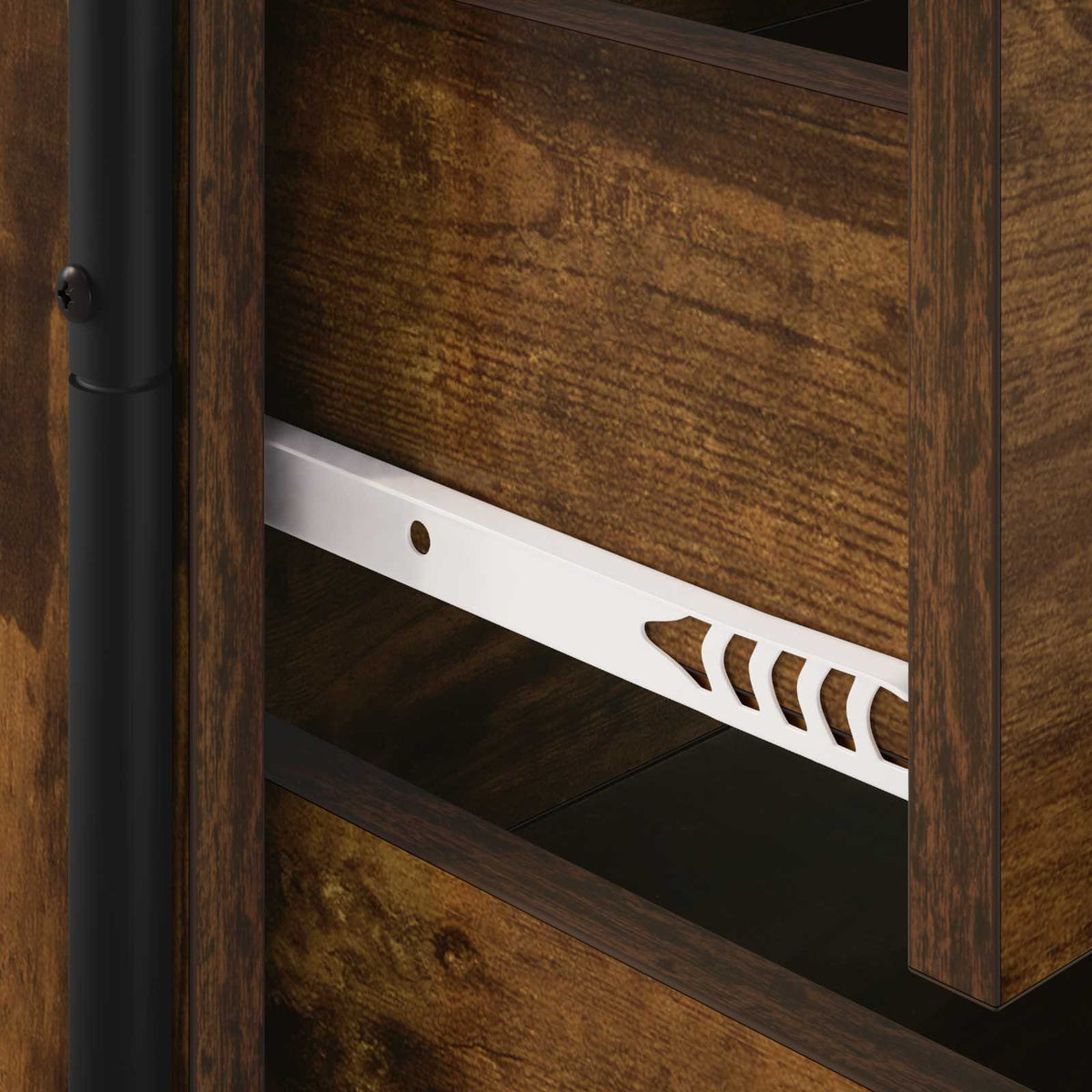 Bedside Cabinet Smoked Oak 48 x 36.5 x 60 cm Engineered Wood