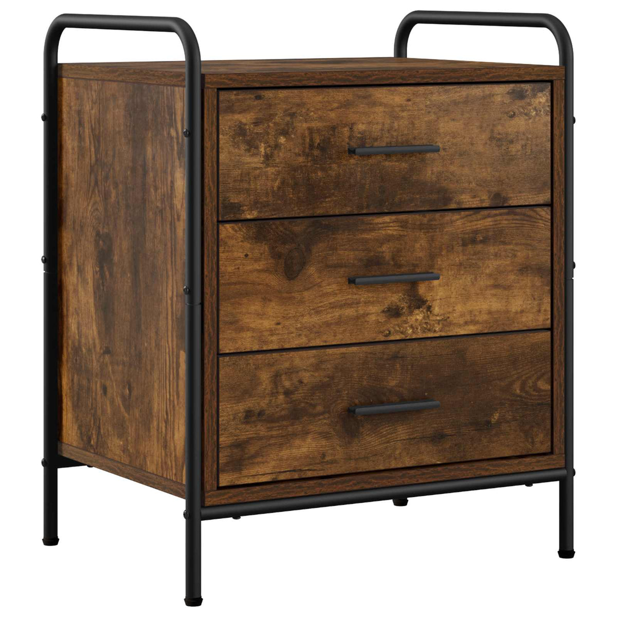 Bedside Cabinet Smoked Oak 48 x 36.5 x 60 cm Engineered Wood