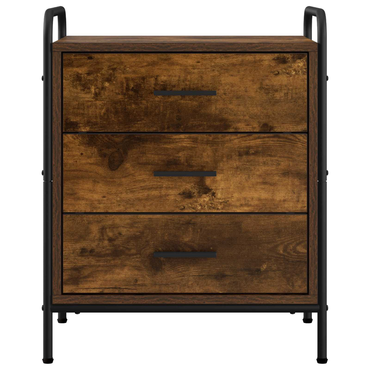 Bedside Cabinet 2 pcs Smoked Oak 48 x 36.5 x 60 cm