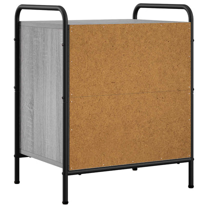 Bedside Cabinet Grey Sonoma 48 x 36.5 x 60 cm Engineered Wood