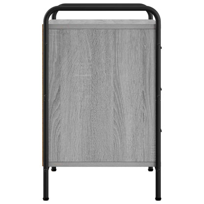 Bedside Cabinet Grey Sonoma 48 x 36.5 x 60 cm Engineered Wood