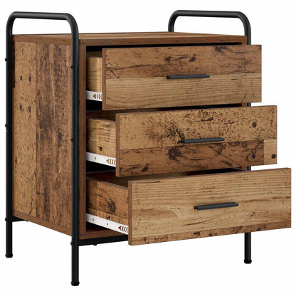 Bedside Cabinet Old Wood 48 x 36.5 x 60 cm Engineered Wood