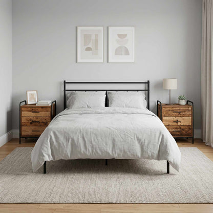 Bedside Cabinet 2 pcs Old Wood 48 x 36.5 x 60 cm