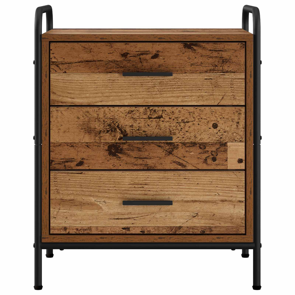 Bedside Cabinet 2 pcs Old Wood 48 x 36.5 x 60 cm