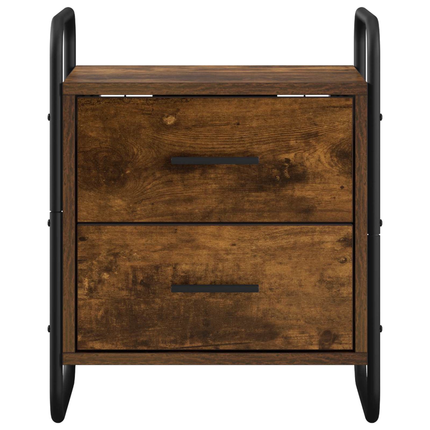 Hanging Bedside Cabinet 2 pcs Smoked Oak 40 x 30 x 50 cm