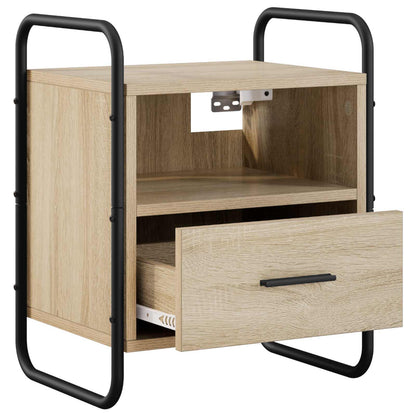 Hanging Bedside Cabinet 2 pcs Sonoma Oak 40 x 30 x 50 cm