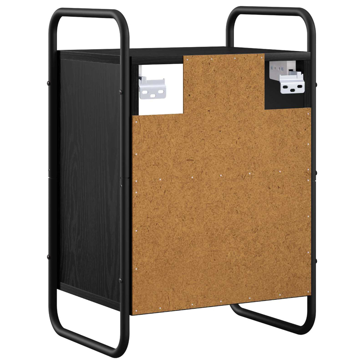 Hanging Bedside Cabinet 2 pcs Black Oak 40 x 30 x 60 cm