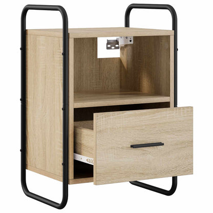 Hanging Bedside Cabinet Sonoma Oak 40 x 30 x 60 cm