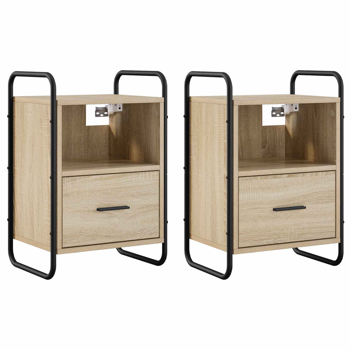 Hanging Bedside Cabinet 2 pcs Sonoma Oak 40 x 30 x 60 cm