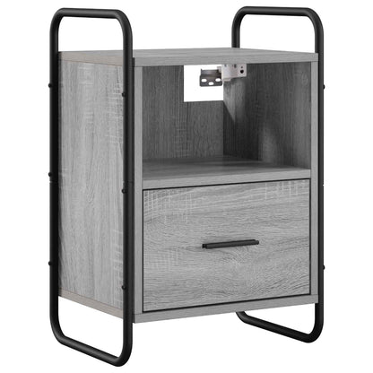Hanging Bedside Cabinet 2 pcs Grey Sonoma 40 x 30 x 60 cm