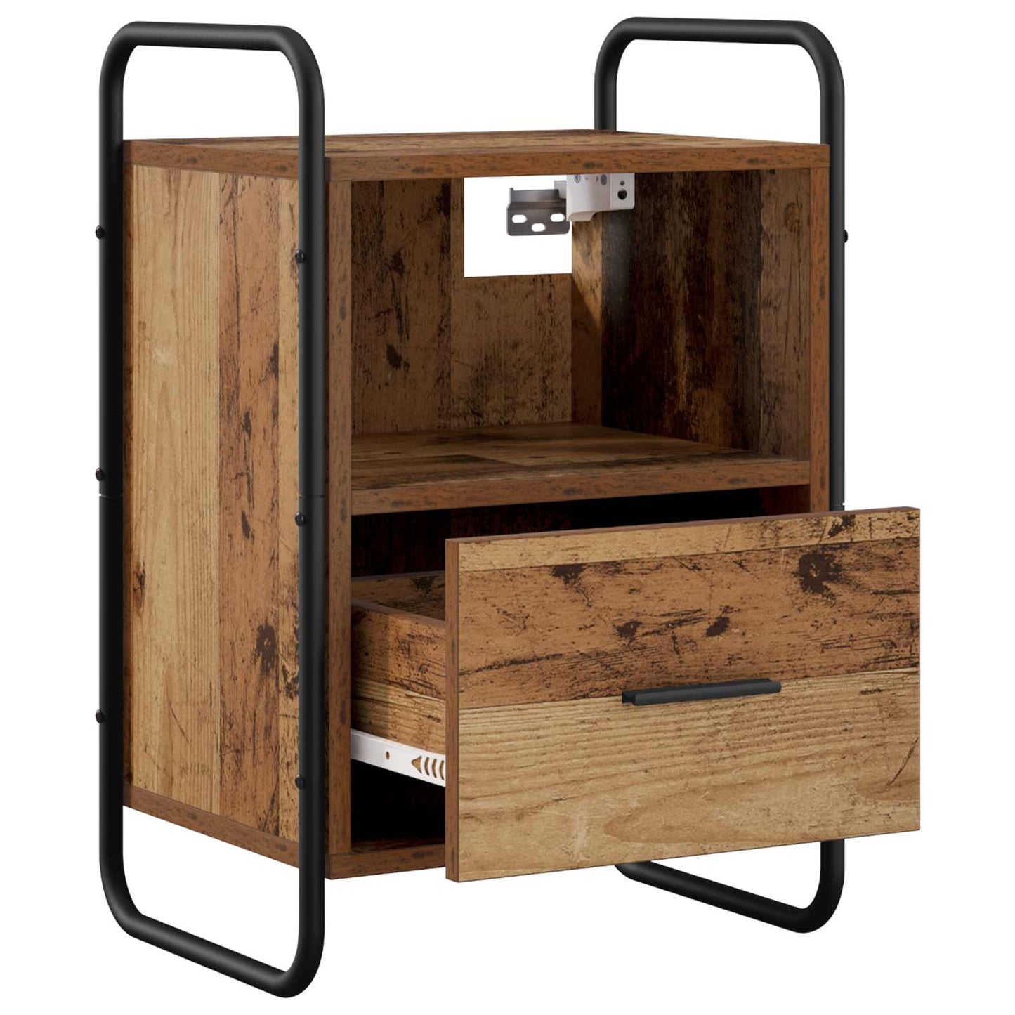 Hanging Bedside Cabinet 2 pcs Old Wood 40 x 30 x 60 cm