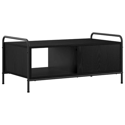 Coffee Table Black Oak 90 x 49 x 41 cm Engineered Wood