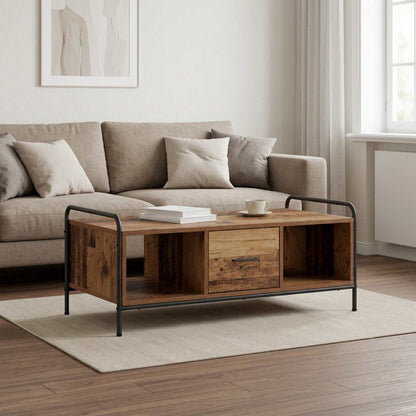 Coffee Table Old Wood 99.5 x 49 x 41 cm Engineered Wood