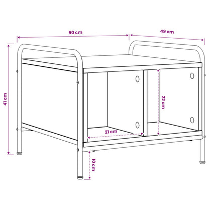 Coffee Table Sonoma Oak 50 x 49 x 41 cm Engineered Wood