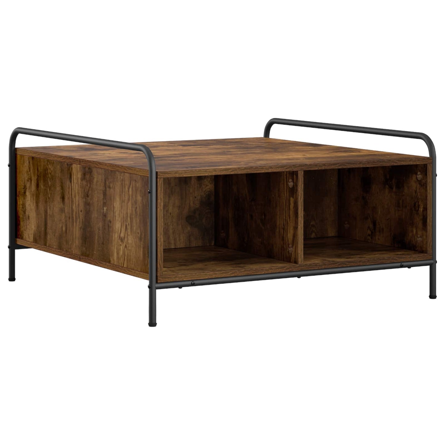 Coffee Table Smoked Oak 80 x 80 x 41 cm Engineered Wood