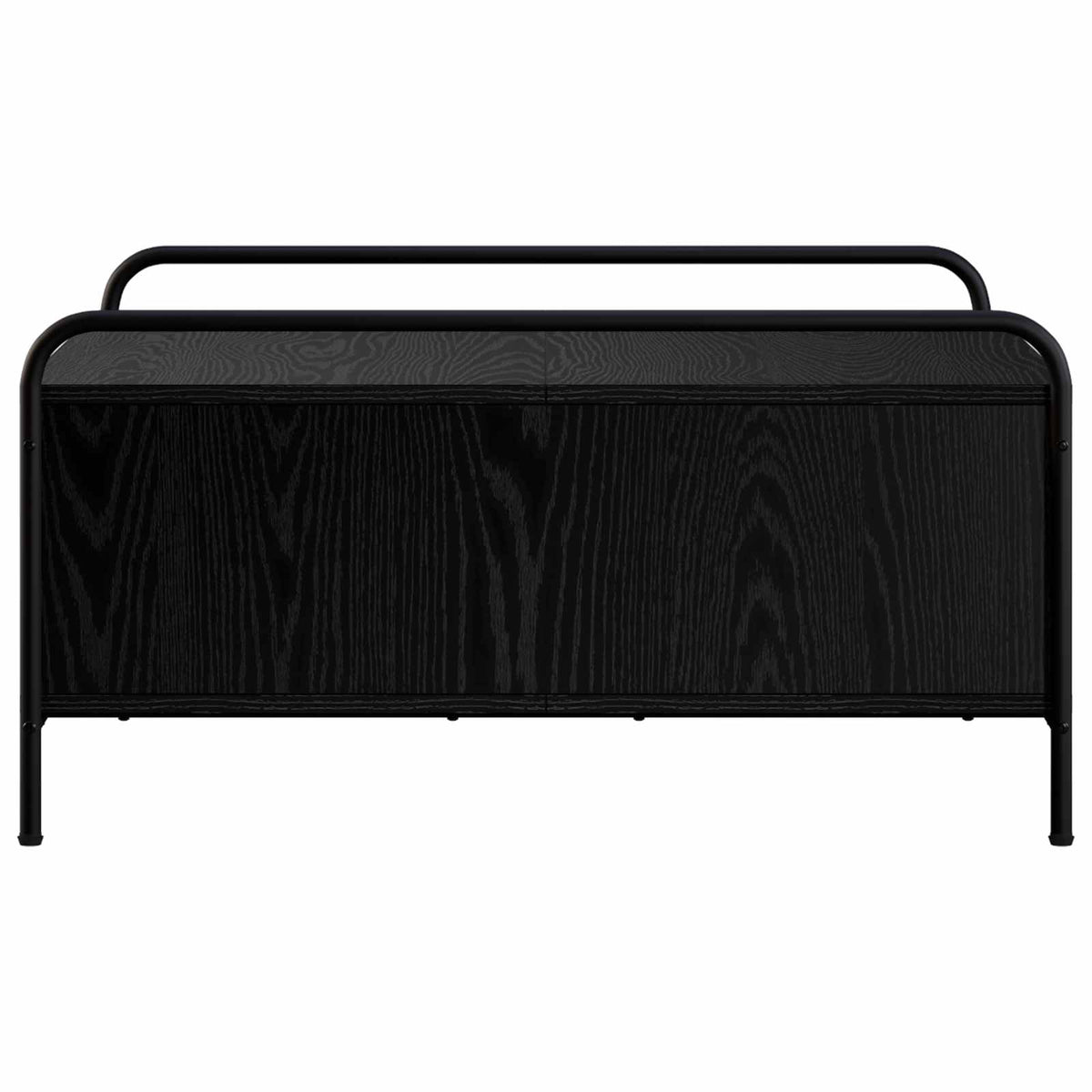 Coffee Table Black Oak 90 x 90 x 41 cm Engineered Wood