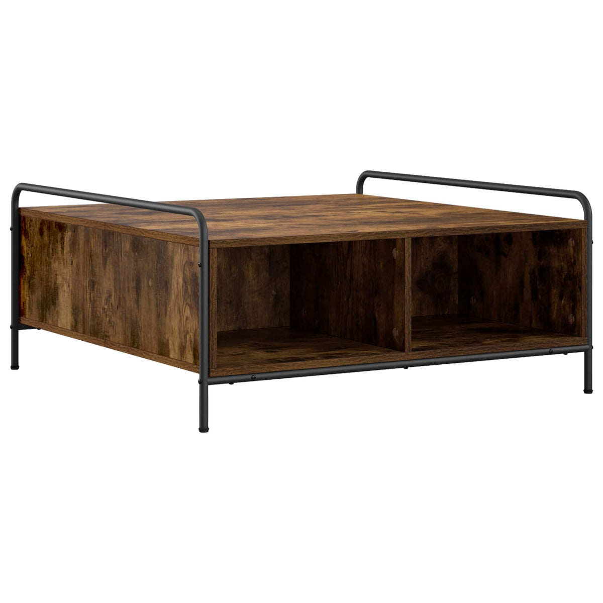 Coffee Table Smoked Oak 90 x 90 x 41 cm Engineered Wood