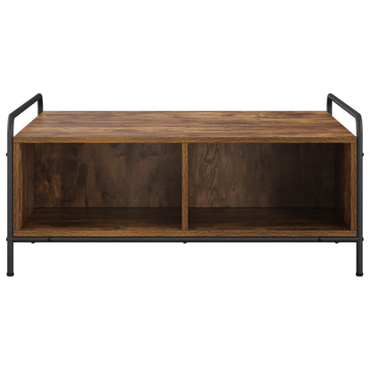 Coffee Table Smoked Oak 90 x 90 x 41 cm Engineered Wood