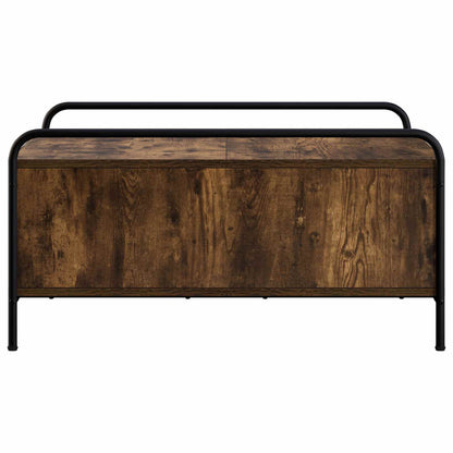 Coffee Table Smoked Oak 90 x 90 x 41 cm Engineered Wood