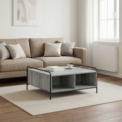 Coffee Table Grey Sonoma 90 x 90 x 41 cm Engineered Wood