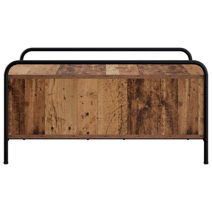 Coffee Table Old Wood 90 x 90 x 41 cm Engineered Wood