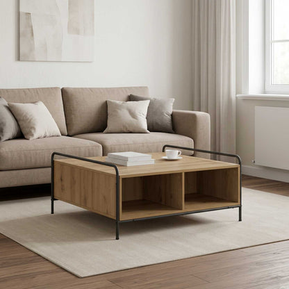 Coffee Table Artisan Oak 90 x 90 x 41 cm Engineered Wood