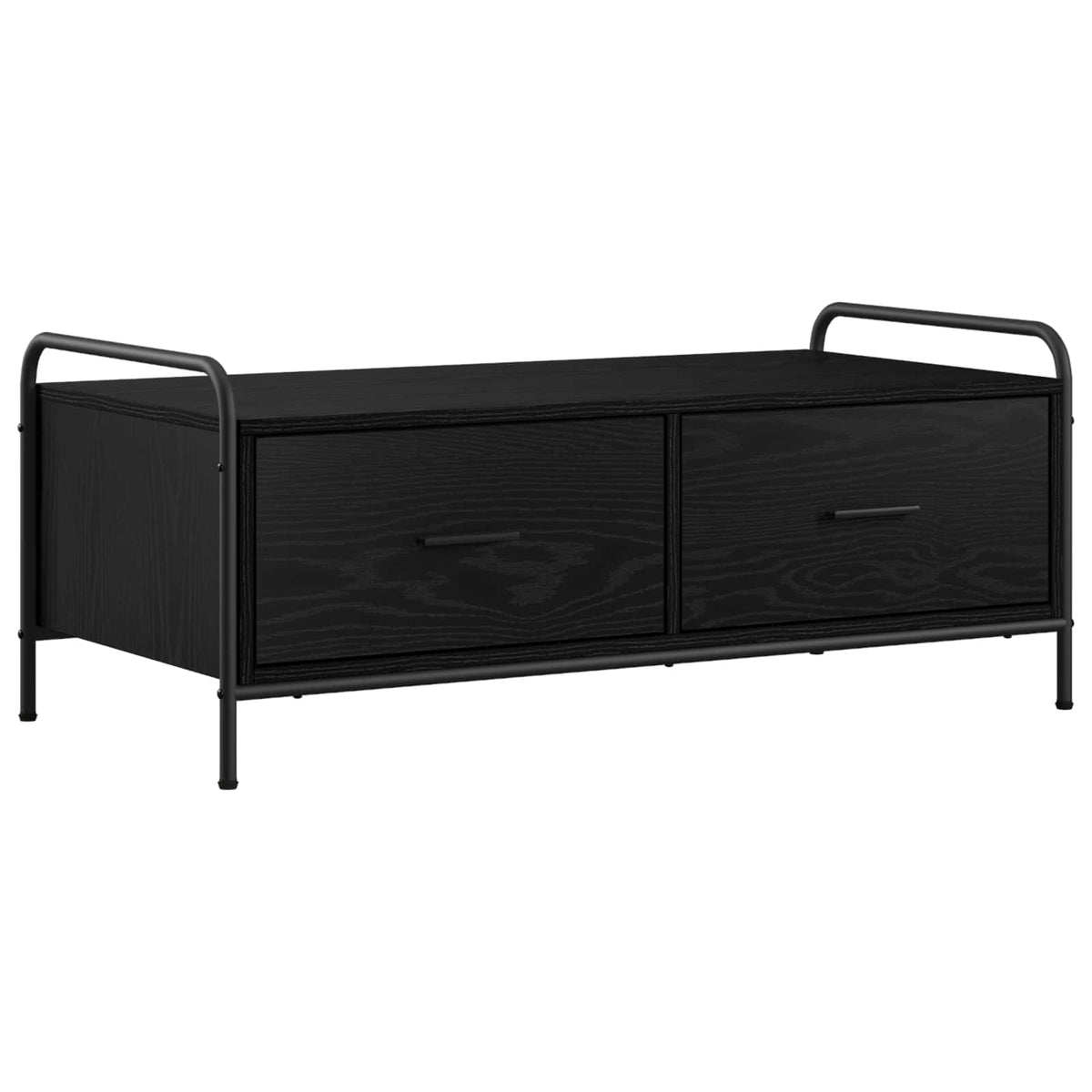 Coffee Table Black Oak 99.5 x 49 x 41 cm Engineered Wood