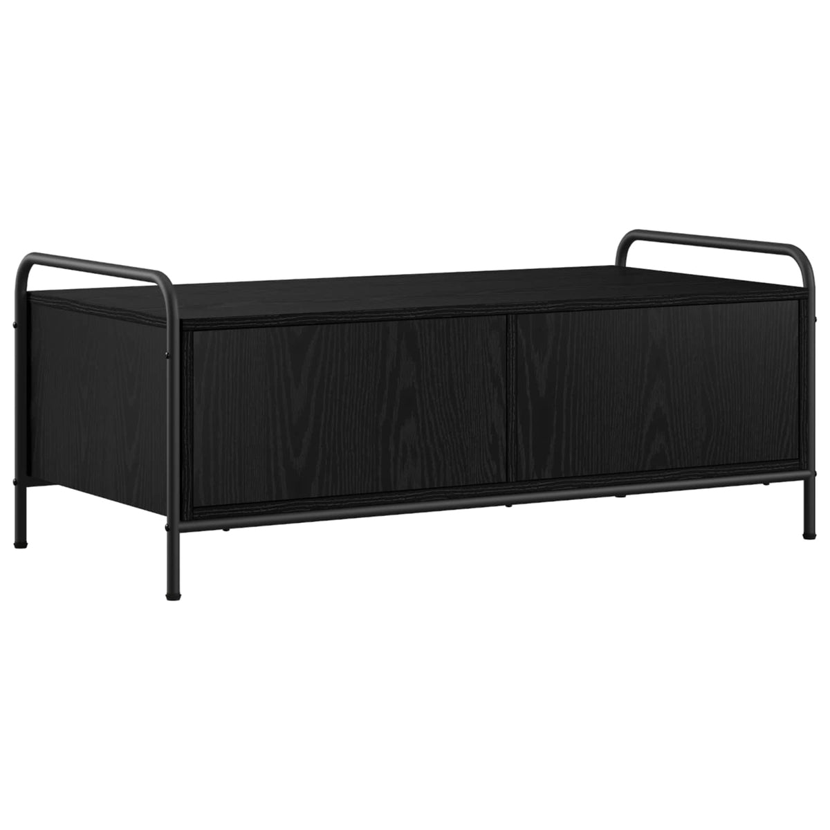 Coffee Table Black Oak 99.5 x 49 x 41 cm Engineered Wood