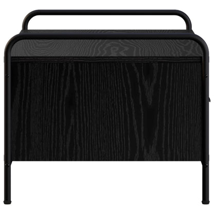 Coffee Table Black Oak 99.5 x 49 x 41 cm Engineered Wood
