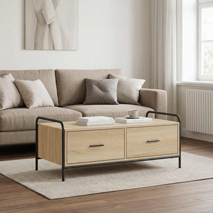 Coffee Table Sonoma Oak 99.5 x 49 x 41 cm Engineered Wood