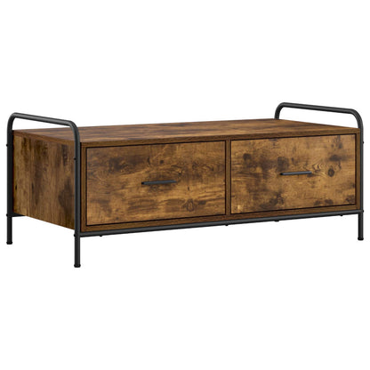 Coffee Table Smoked Oak 99.5 x 49 x 41 cm Engineered Wood