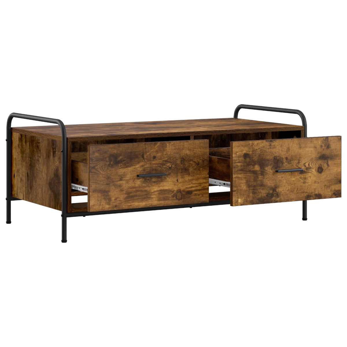 Coffee Table Smoked Oak 99.5 x 49 x 41 cm Engineered Wood
