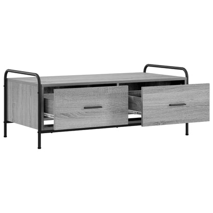 Coffee Table Grey Sonoma 99.5 x 49 x 41 cm Engineered Wood