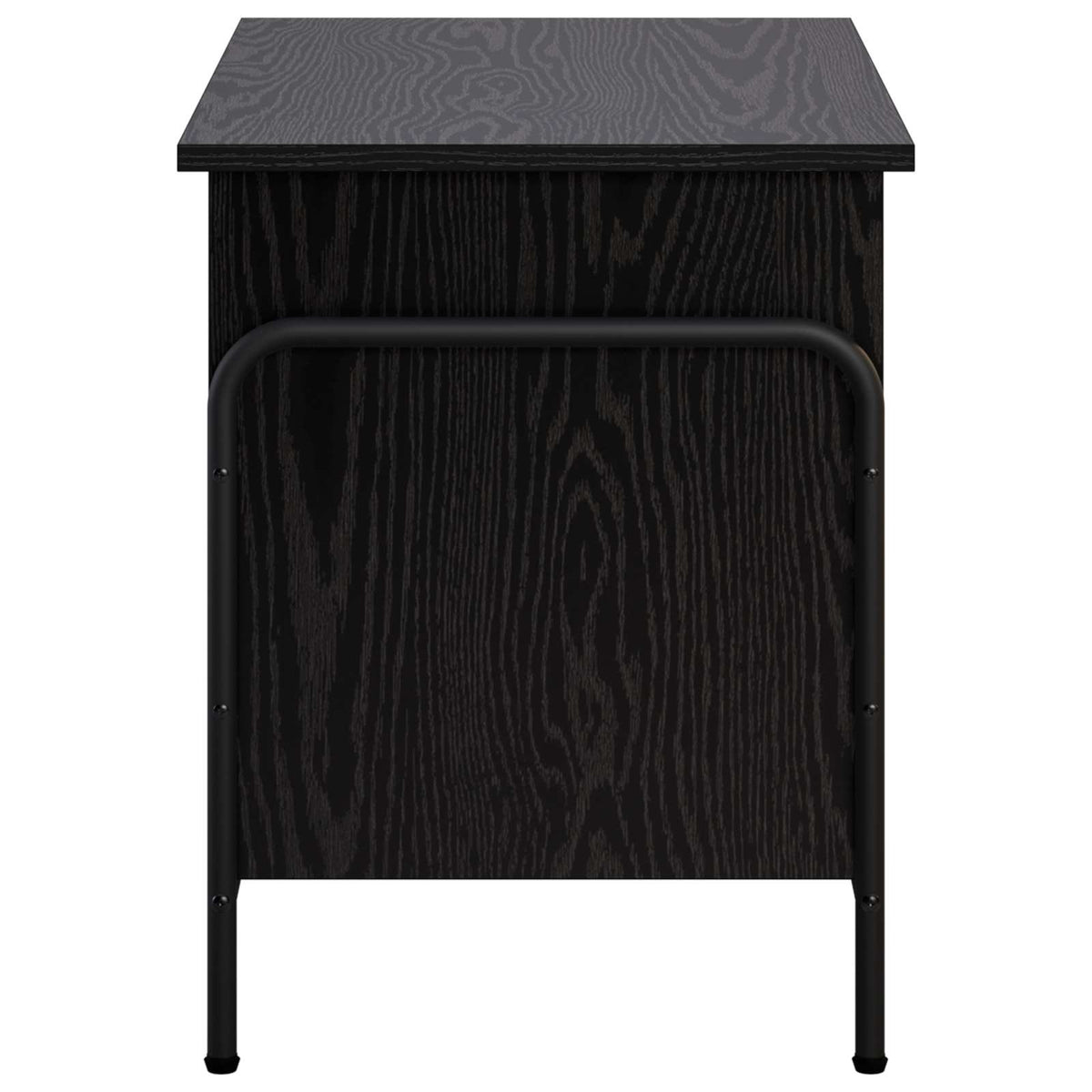 Storage Box Black Oak 60 x 40 x 49.5 cm Engineered Wood